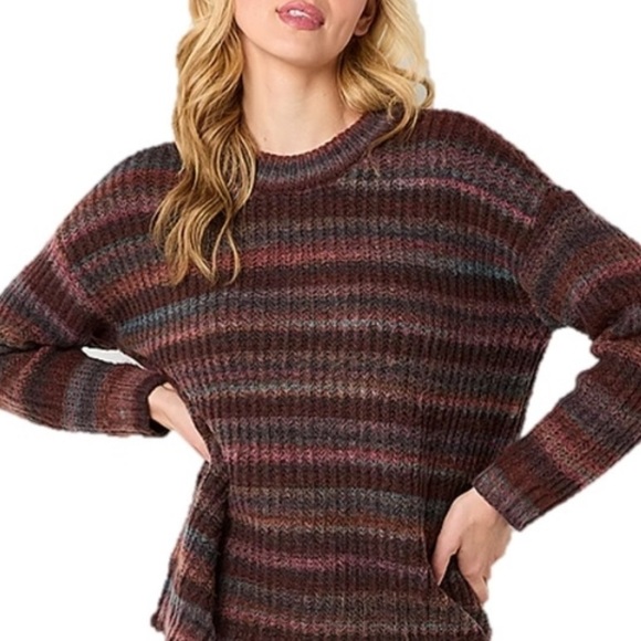 a.n.a Sweaters - a.n.a Striped Multicolor Sweater
